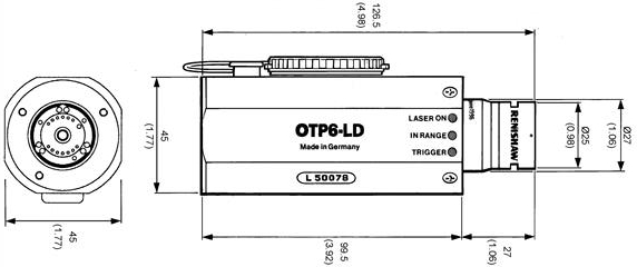 Размеры датчика